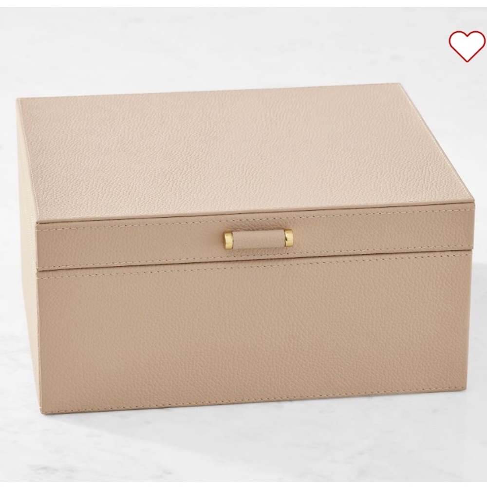 Quinn Leather Jewelry Box - Foil Debossed